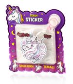 Unicorn Temalı Holografik Sticker Seti