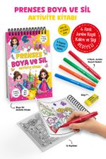Prenses / Boya ve Sil Aktivite Kitabı / 3 Yaş +