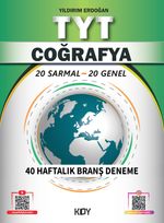 TYT Coğrafya 40 Haftalık Branş Deneme (20 Sarmal 20 Genel)