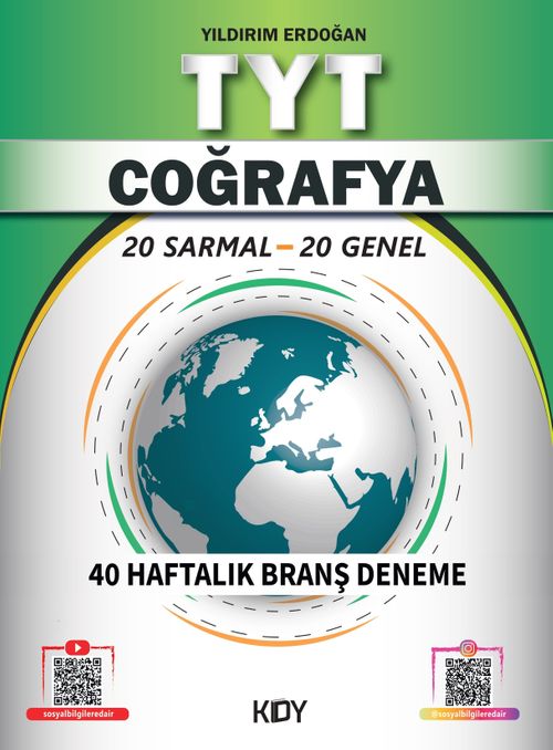 TYT Coğrafya 40 Haftalık Branş Deneme (20 Sarmal 20 Genel)