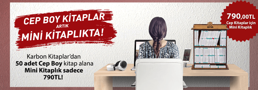 Karbon Kitaplar’dan 50 adet Cep Boy kitap alana Mini Kitaplık sadece 790TL! 