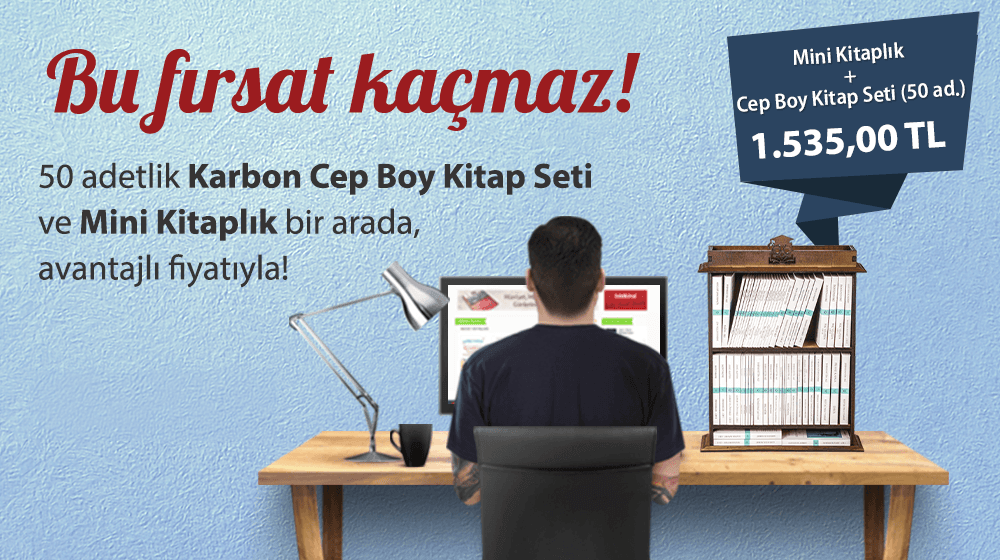 50 Kitaplık Cep Boy Kitap Seti + Mini Kitaplık