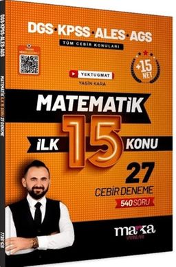 DGS KPSS ALES MEB-AGS Matematik Youtube Hocam İlk 15 Konu 27 Deneme Çözümlü
