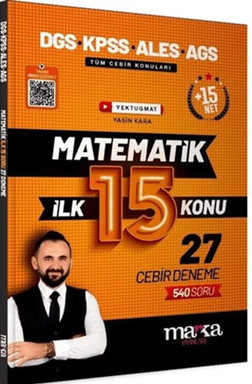DGS KPSS ALES MEB-AGS Matematik Youtube Hocam İlk 15 Konu 27 Deneme Çözümlü