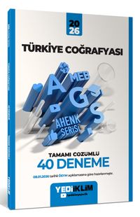 2026 MEB-AGS Ahenk Türkiye Coğrafyası Tamamı Çözümlü 40 Deneme