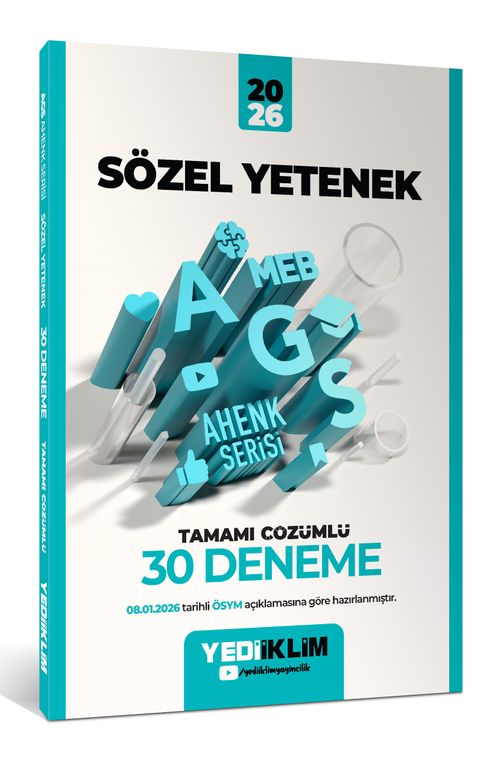 2026 MEB-AGS Ahenk Sözel Yetenek Tamamı Çözümlü 30 Deneme
