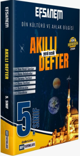 5. Sınıf Din Kültürü ve Ahlak Bilgisi Efsane Akıllı Defter