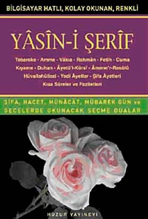 Hafız Boy Bilgisayar Hattı Kolay Okunan Yasin-i Şerif (Kod: 013)