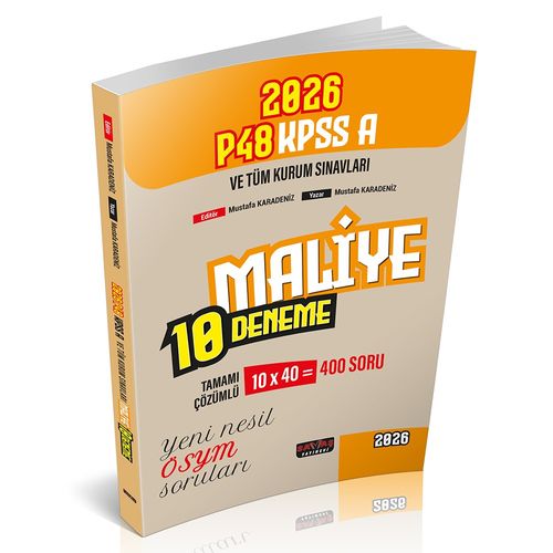 P48 KPSS A Grubu Maliye 10 Deneme