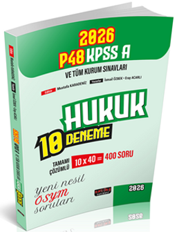 P48 KPSS A Grubu Hukuk 10 Deneme
