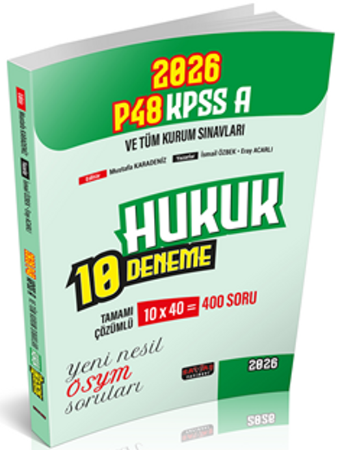 P48 KPSS A Grubu Hukuk 10 Deneme