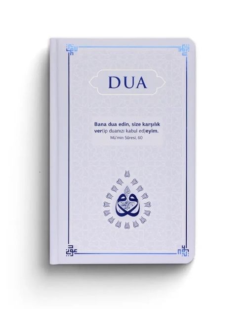 Dua (Evrad-ı Şerife) Orta Boy Arapça+Türkçe Mavi (Ciltli)