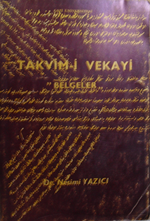 Abnar fiqihalivianページ Takvim-i Vekayi “Belgeler” / 10-E-19 (Prof.Dr. Nesimi Yazıcı
