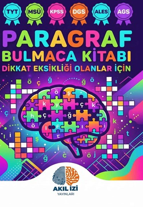 Paragraf Bulmaca Kitabı & Dikkat Eksikliği Olanlar İçin