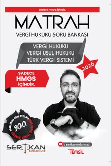 Matrah HMGS Vergi Hukuku Vergi Usul Hukuku ve TVS Soru Bankası