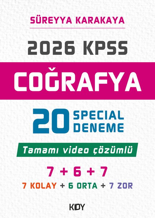 2026 KPSS Coğrafya - 20 Special Deneme