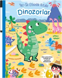 Yaz-Sil Etkinlik Kitabı Dinozorlar (Kalemli)