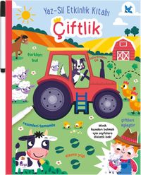 Yaz-Sil Etkinlik Kitabı Çiftlik (Kalemli)