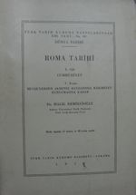 Roma Tarihi Cilt 1 & Cumhuriyet / 13-Z-265