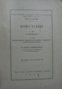 Roma Tarihi Cilt 1 & Cumhuriyet / 13-Z-265