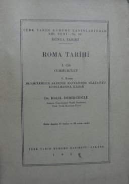 Roma Tarihi Cilt 1 & Cumhuriyet / 13-Z-265
