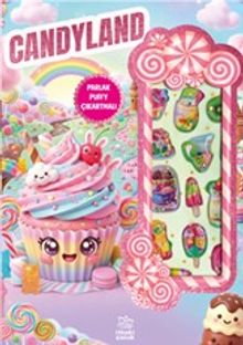 Candyland & Puffy Parlak Çıkartmalı Boyama Kitabı