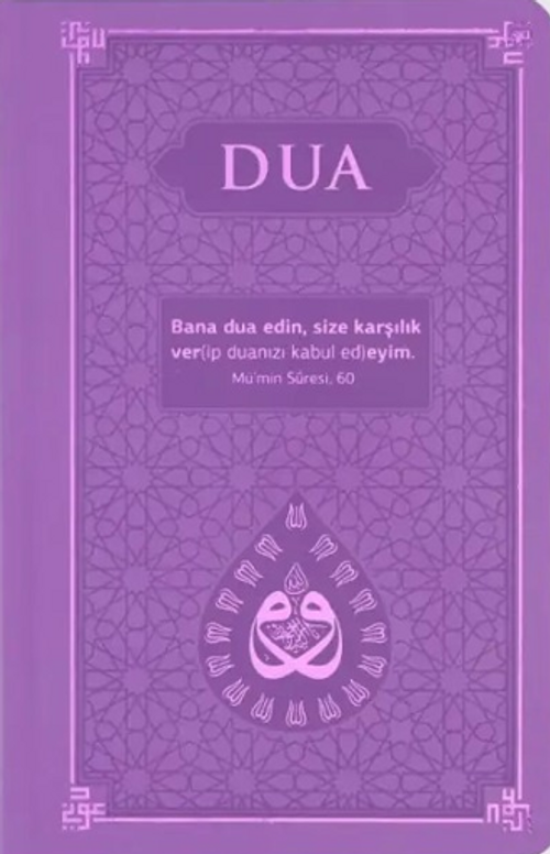 Dua (Evrad-ı Şerîfe) Orta Boy Arapça-Türkçe - Termo Kapak - Lila