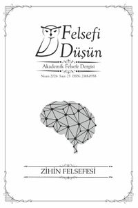 Felsefi Düşün Sayı:25 Zihin Felsefesi