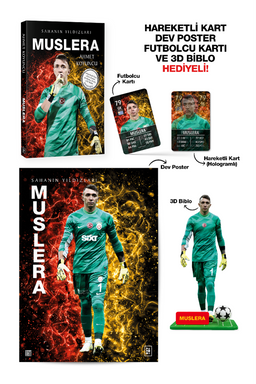 Muslera - Sahanın Yıldızları - 3D Biblo, Hareketli Kart, Dev Poster ve Futbolcu Kartı Hediyeli!