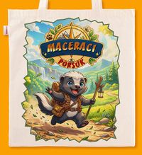Askılı Bez Çanta - Bal Porsuğu - Maceracı Porsuk