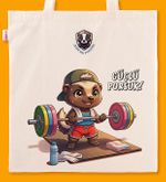 Askılı Bez Çanta - Bal Porsuğu - Güçü Porsuk
