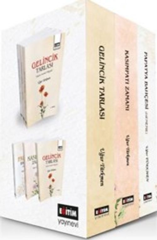 Uğur Türkmen Kitapları-3 Kitap Takım (Kutulu Set) & Gelincik Tarlası, Kasımpatı Zamanı, Papatya Bahçesi