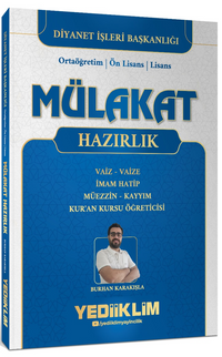 Diyanet İşleri Mülakat Hazırlık Kitabı (Vaiz / Vaize-İmam Hatip-Müezzin-Kayyım-Kuran Kursu Öğreticisi)