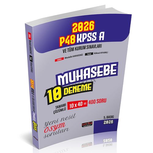 P48 KPSS A Grubu Muhasebe Tamamı Çözümlü 10 Deneme