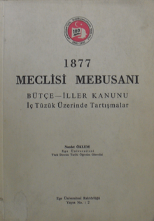 1877 Meclisi Mebusanı (Bütçe-İller Kanunu İç Tüzük Üzerinde Tartışmalar) 10-G-21