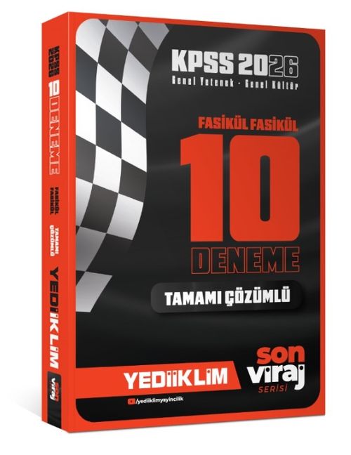 2026 Kpss Son Viraj Serisi Gy-Gk Tamamı Çözümlü 10 Fasikül Deneme