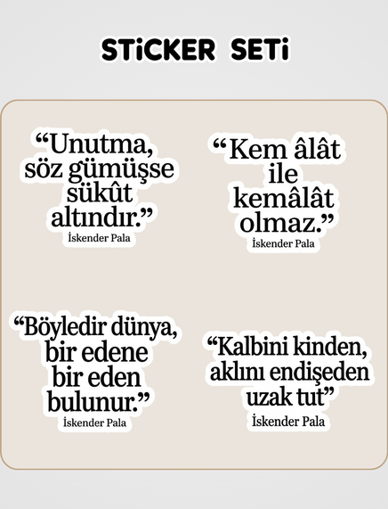 Soygun Kitabı Sticker Seti