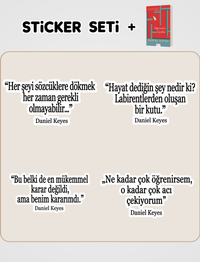 Algernon'a Çiçekler + Sticker Seti Hediyeli