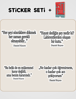 Algernon'a Çiçekler + Sticker Seti Hediyeli