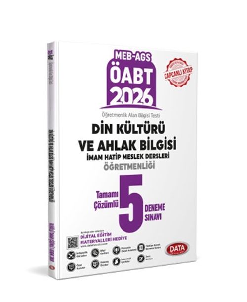 ÖABT MEB-AGS Din Kültürü ve Ahlak Bilgisi İmam Hatip Meslek Dersleri Öğretmenliği Tamamı Çözümlü 5 Deneme Sınavı