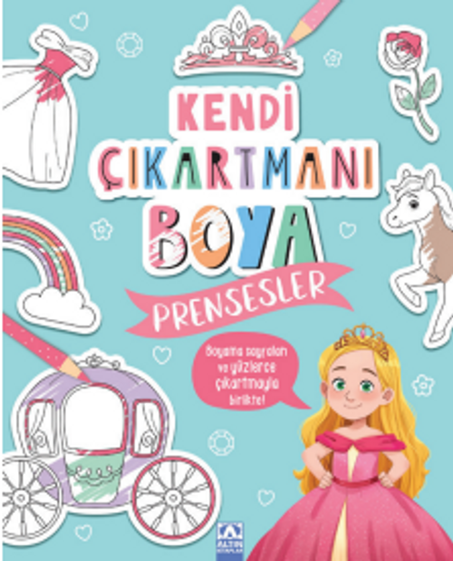 Kendi Çıkartmanı Boya / Prensesler