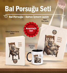 Bal Porsuğu Seti - Kahve İçmem Lazım