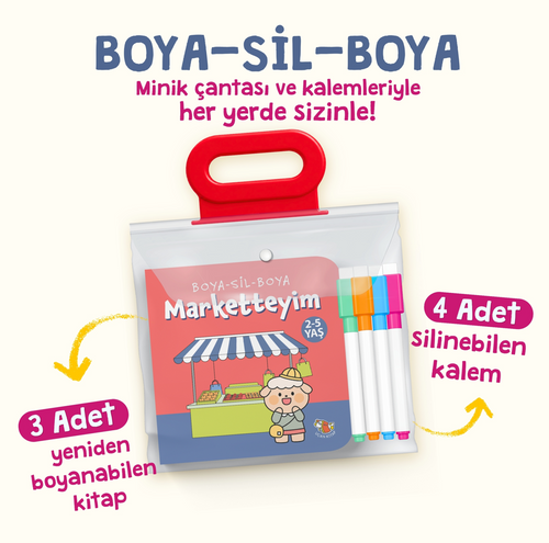 Boya Sil Boya 2 (Marketteyim - Evdeyim - Parktayım / 2-5 Yaş)