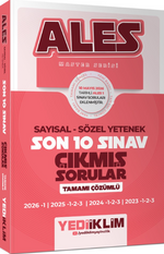 ALES Master Serisi Sayısal Sözel Yetenek Tamamı Çözümlü Son 10 Sınav Çıkmış Sorular (10 Mayıs 2026 Ales-1 Ekli)