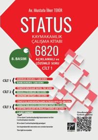 Status Kaymakamlık Çalışma Kitabı 6820 Açıklamalı ve Çözümlü Soru