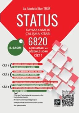 Status Kaymakamlık Çalışma Kitabı 6820 Açıklamalı ve Çözümlü Soru