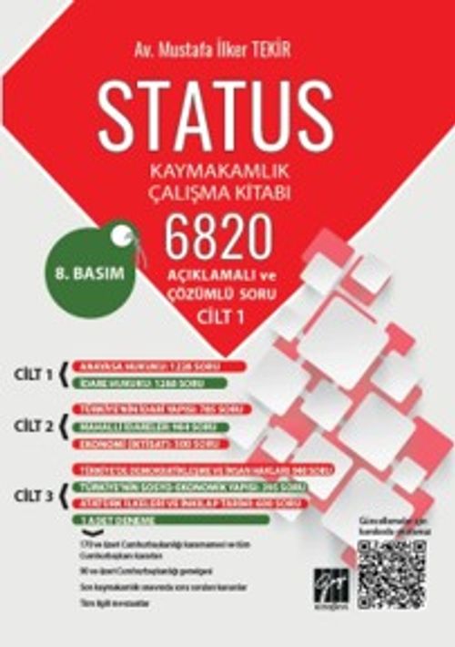 Status Kaymakamlık Çalışma Kitabı 6820 Açıklamalı ve Çözümlü Soru