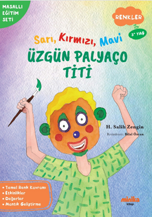 Sarı, Kırmızı, Mavi Üzgün Palyaço Titi