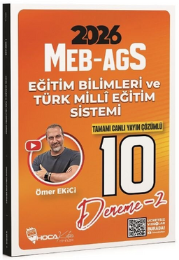 2026 MEB-AGS Eğitim Bilimleri ve Türk Milli Eğitim Sistemi 10 Deneme Çözümlü