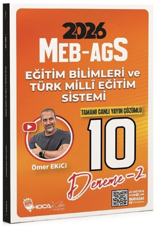2026 MEB-AGS Eğitim Bilimleri ve Türk Milli Eğitim Sistemi 10 Deneme Çözümlü